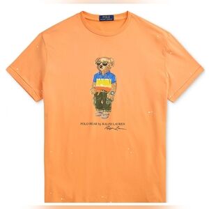 Polo Ralph Lauren Orange Bear Graphic T-Shirt